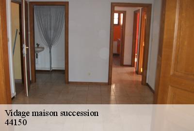Vidage maison succession  44150